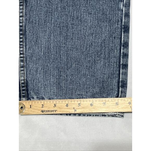 American Eagle Button Fly Straight Leg Jeans Womens 10 Medium Wash Denim USA - Picture 9 of 15